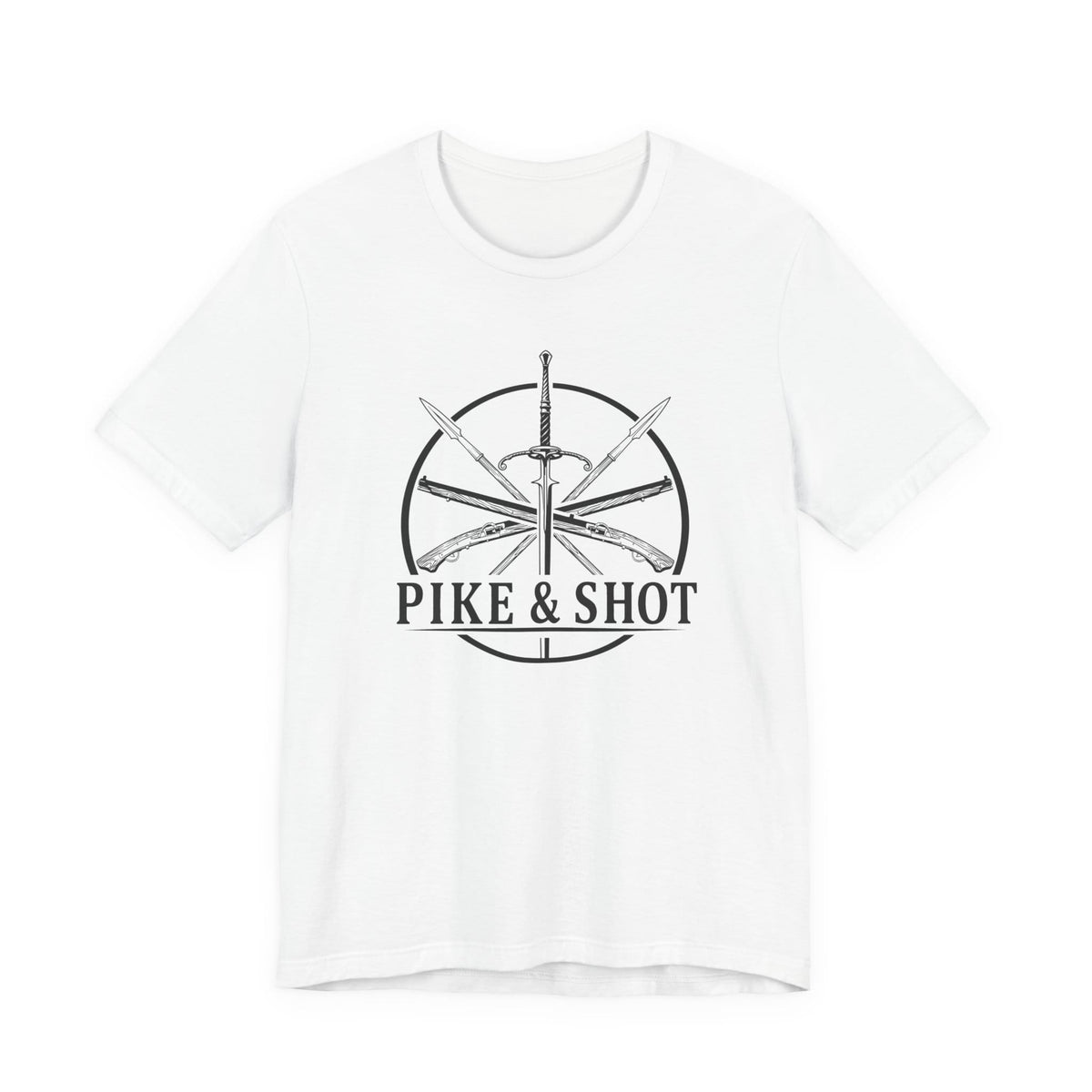 White / S Pike and Shot T-Shirt