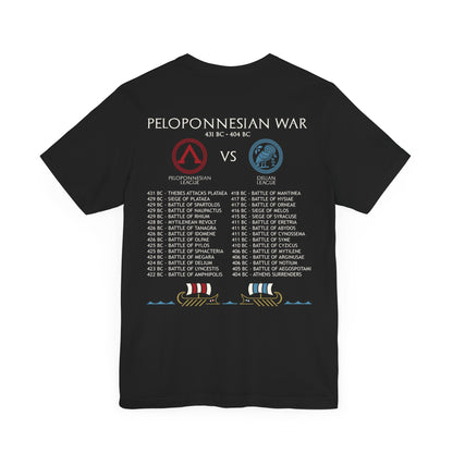 Peloponnesian War Battles - Double Sided T-Shirt