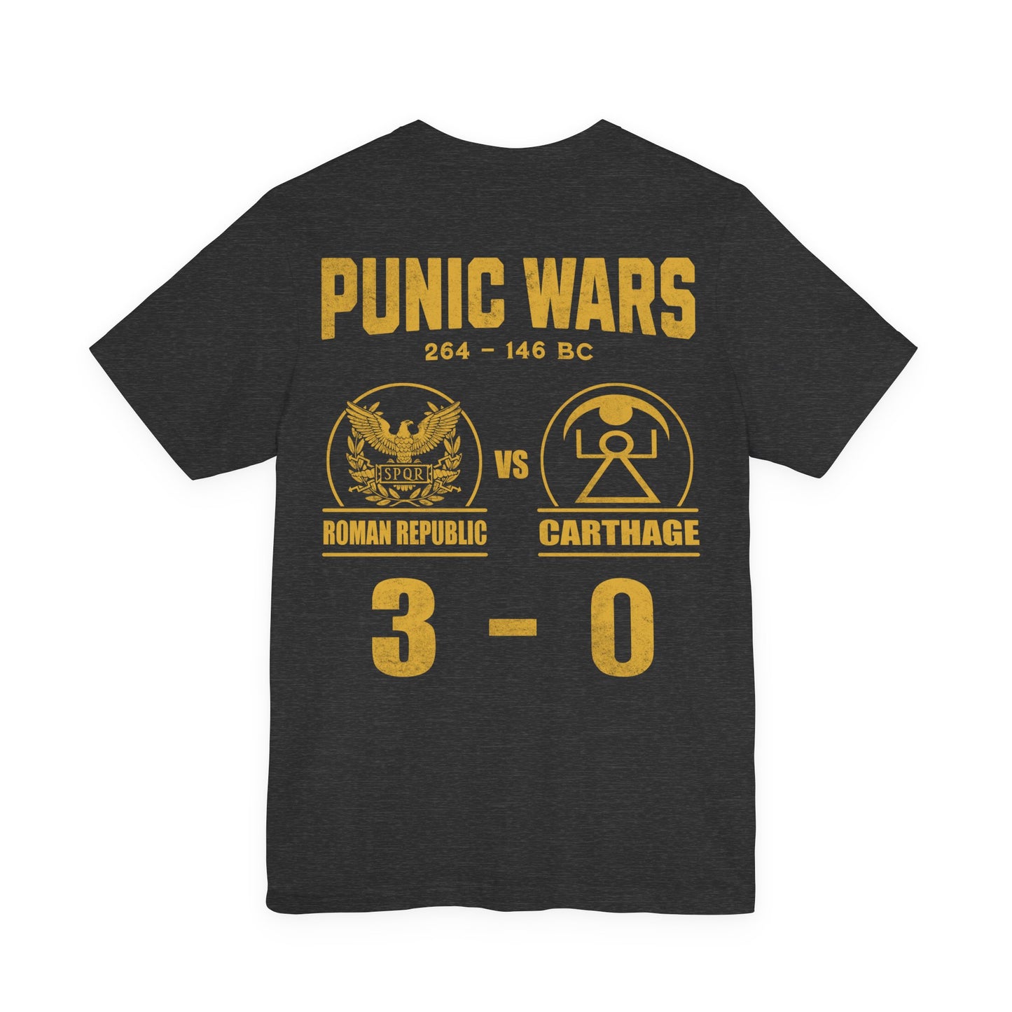 Punic Wars 3 - 0 Final Score Double Sided T-Shirt