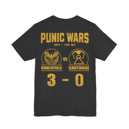 Punic Wars 3 - 0 Final Score Double Sided T-Shirt