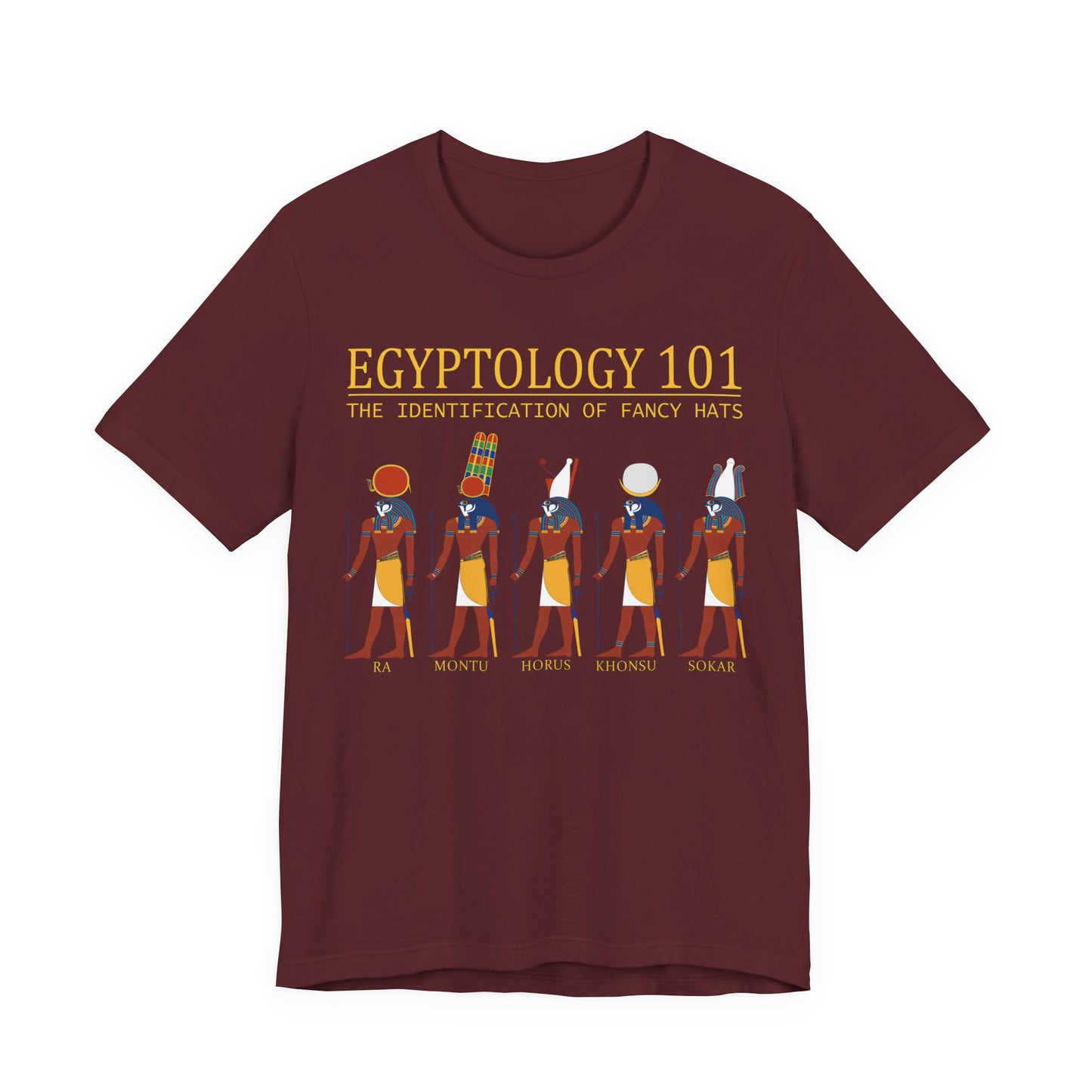 Egyptology 101 Fancy Hats - Funny Egyptian Mythology T-Shirt