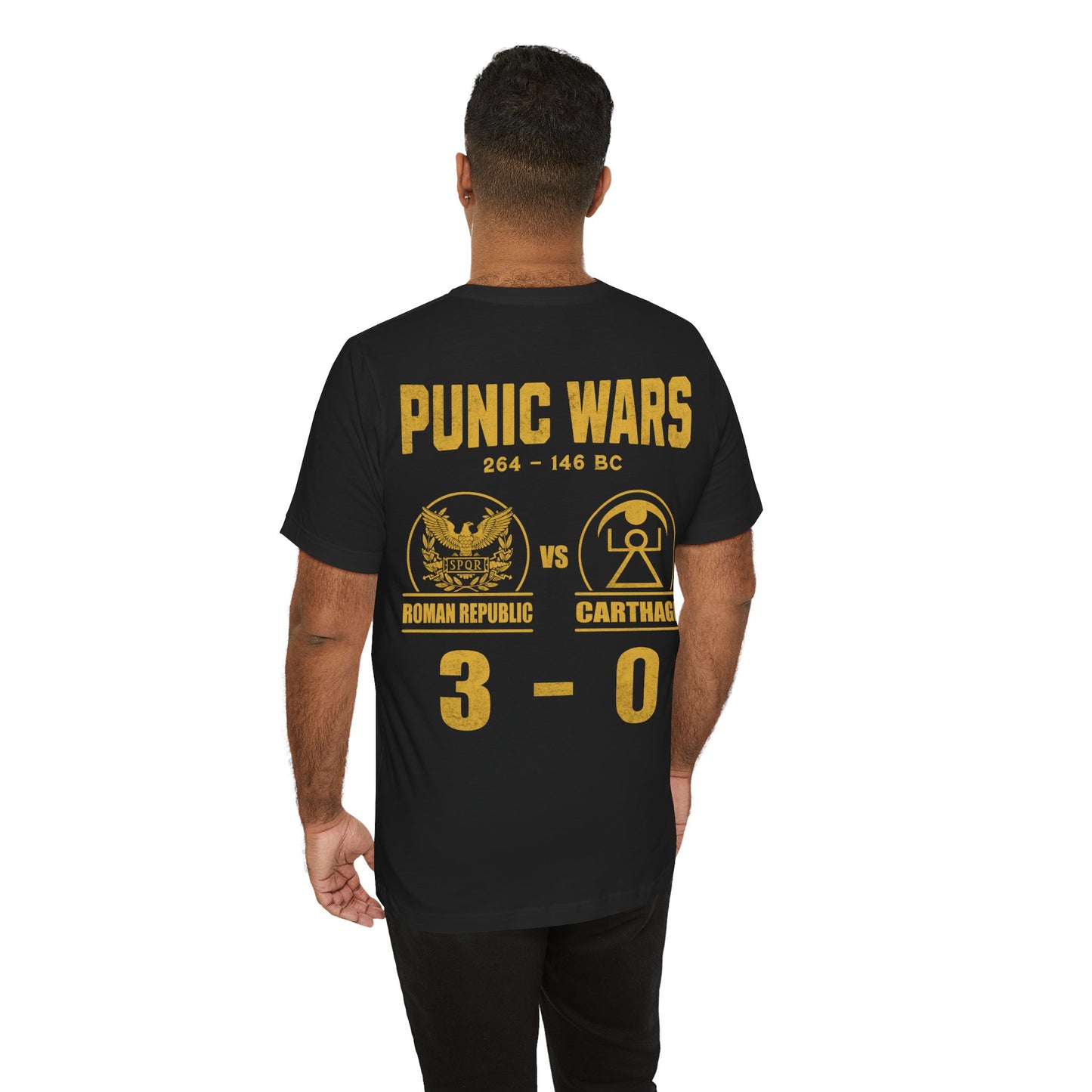 Punic Wars 3 - 0 Final Score Double Sided T-Shirt