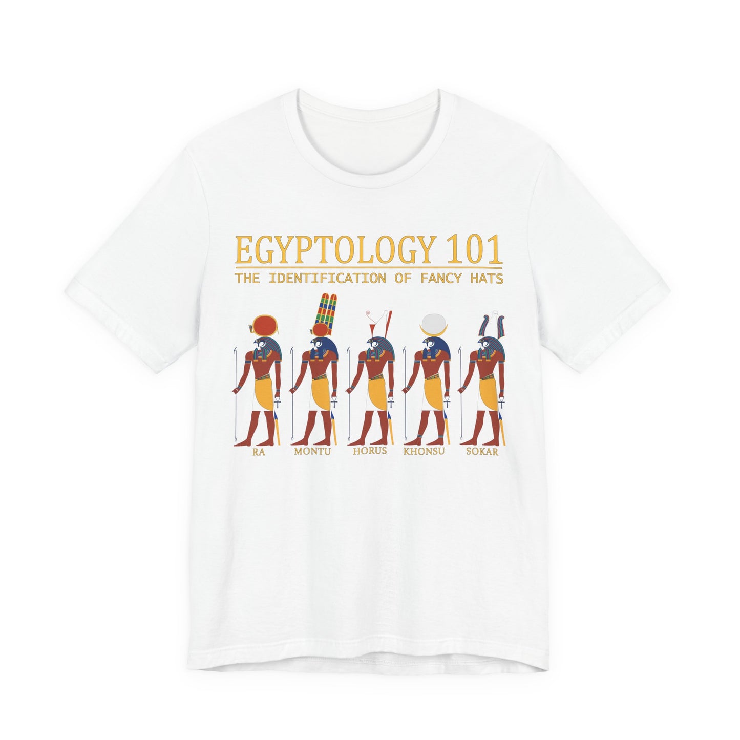 Egyptology 101 Fancy Hats - Funny Egyptian Mythology T-Shirt