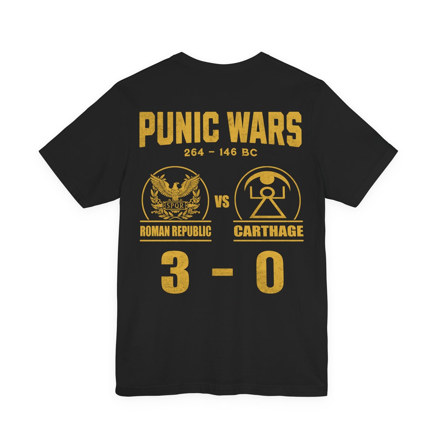 Punic Wars 3 - 0 Final Score Double Sided T-Shirt