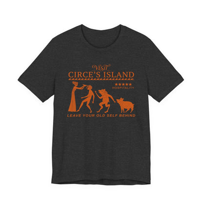 Dark Grey Heather / S Visit Circe's Island T-Shirt