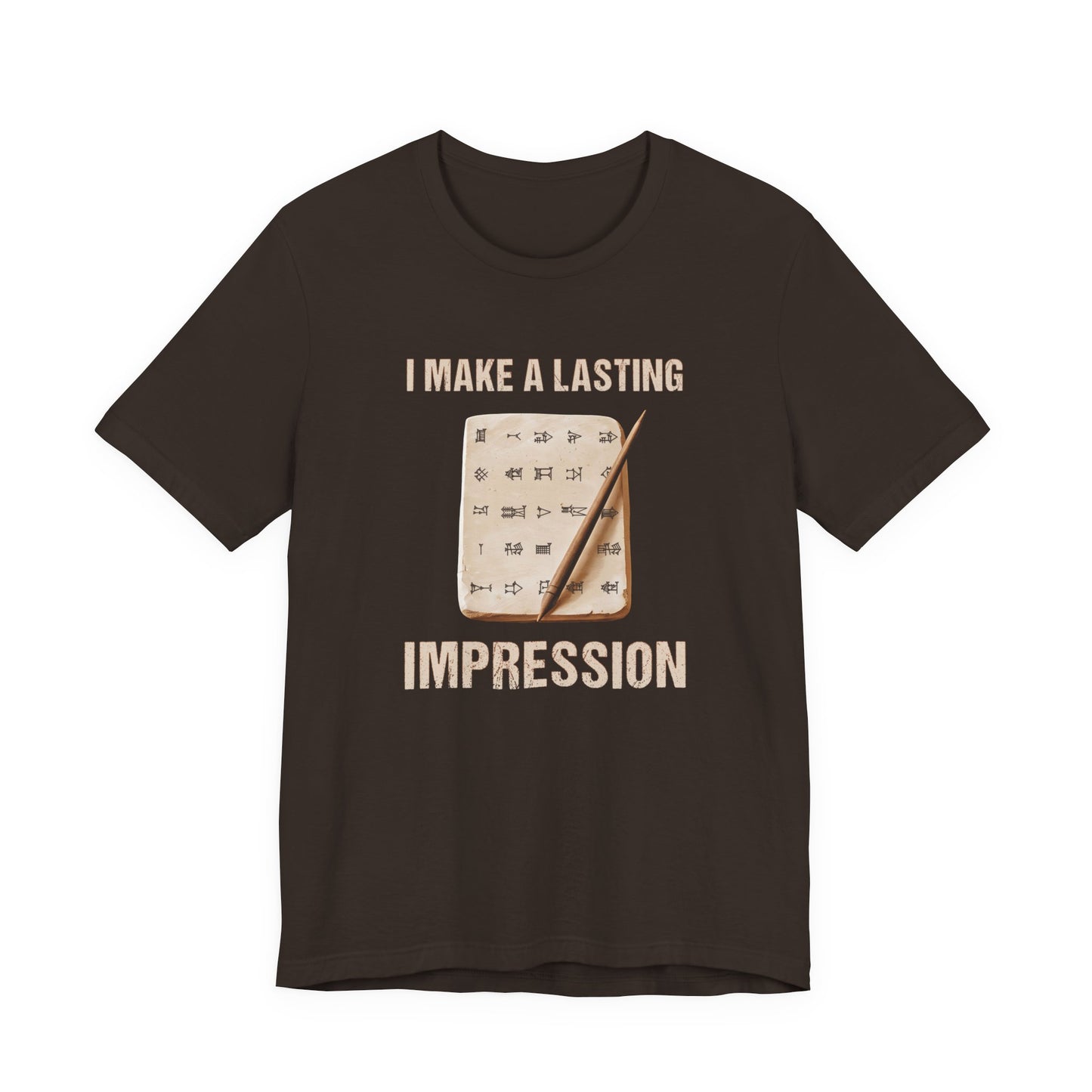 Lasting Impression Cuneiform Pun T-Shirt