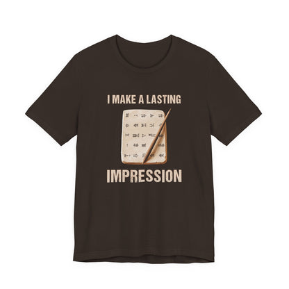 Lasting Impression Cuneiform Pun T-Shirt