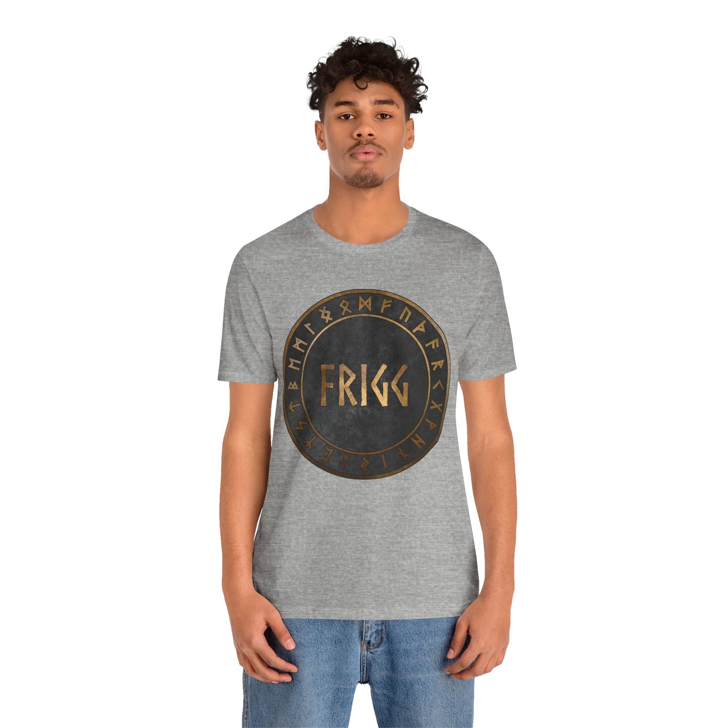 Frigg Norse Goddess with Viking Runes T-Shirt