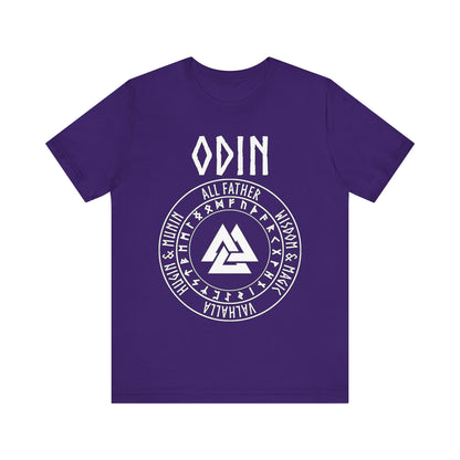 Odin Norse God with Futhark Runes T-shirt