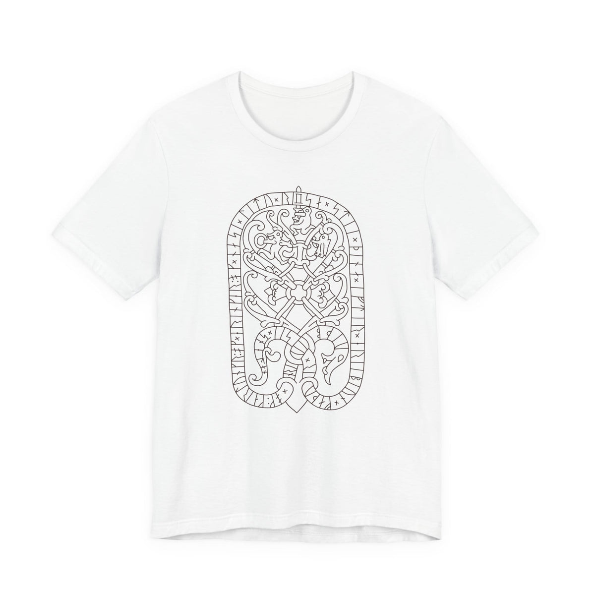 White / S Drävle Runestone Sigurd & Fafnir T-Shirt