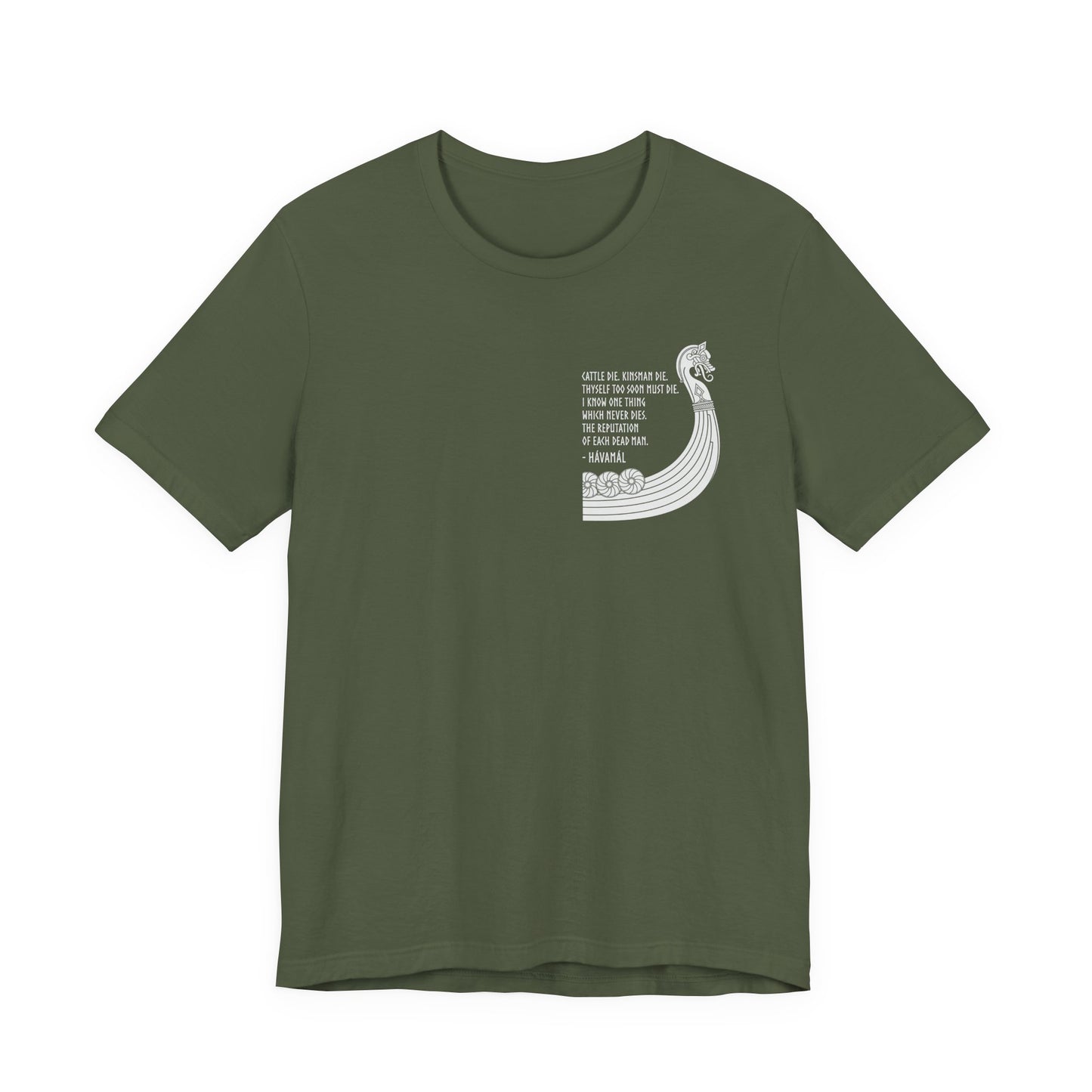 Hávamál Quote Double Sided T-Shirt