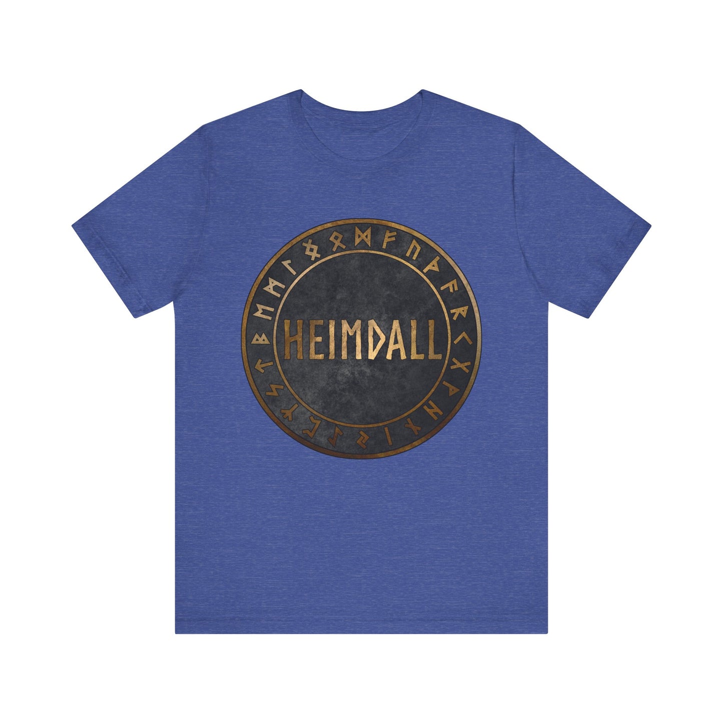 Heimdall Norse God with Viking Runes T-Shirt