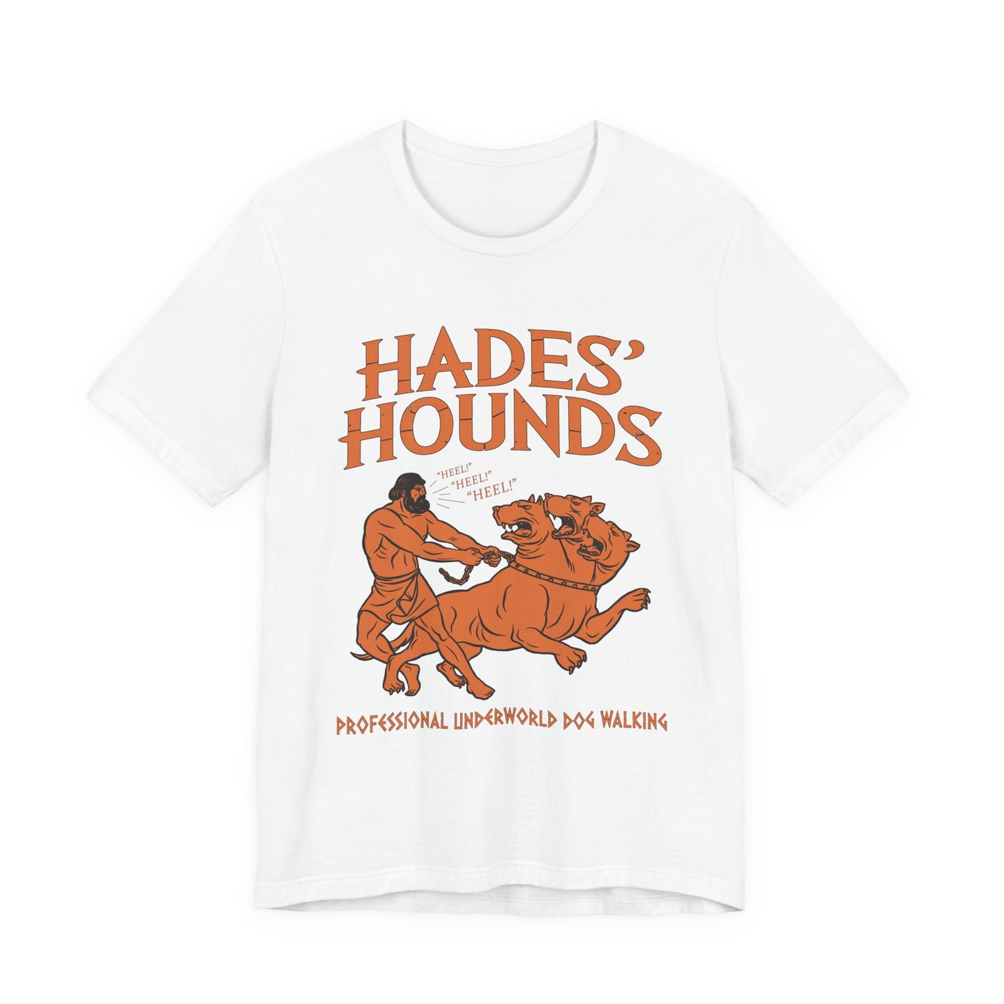 Hades' Hounds Dog Walking - Funny Greek Mythology T-Shirt