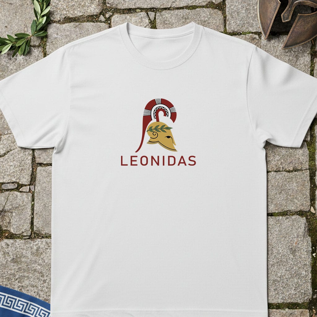 White / S Leonidas King of Sparta T-Shirt