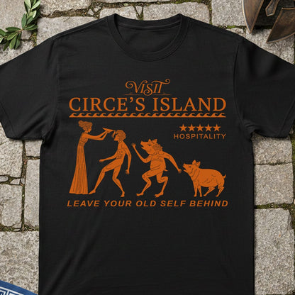 Black / S Visit Circe's Island T-Shirt
