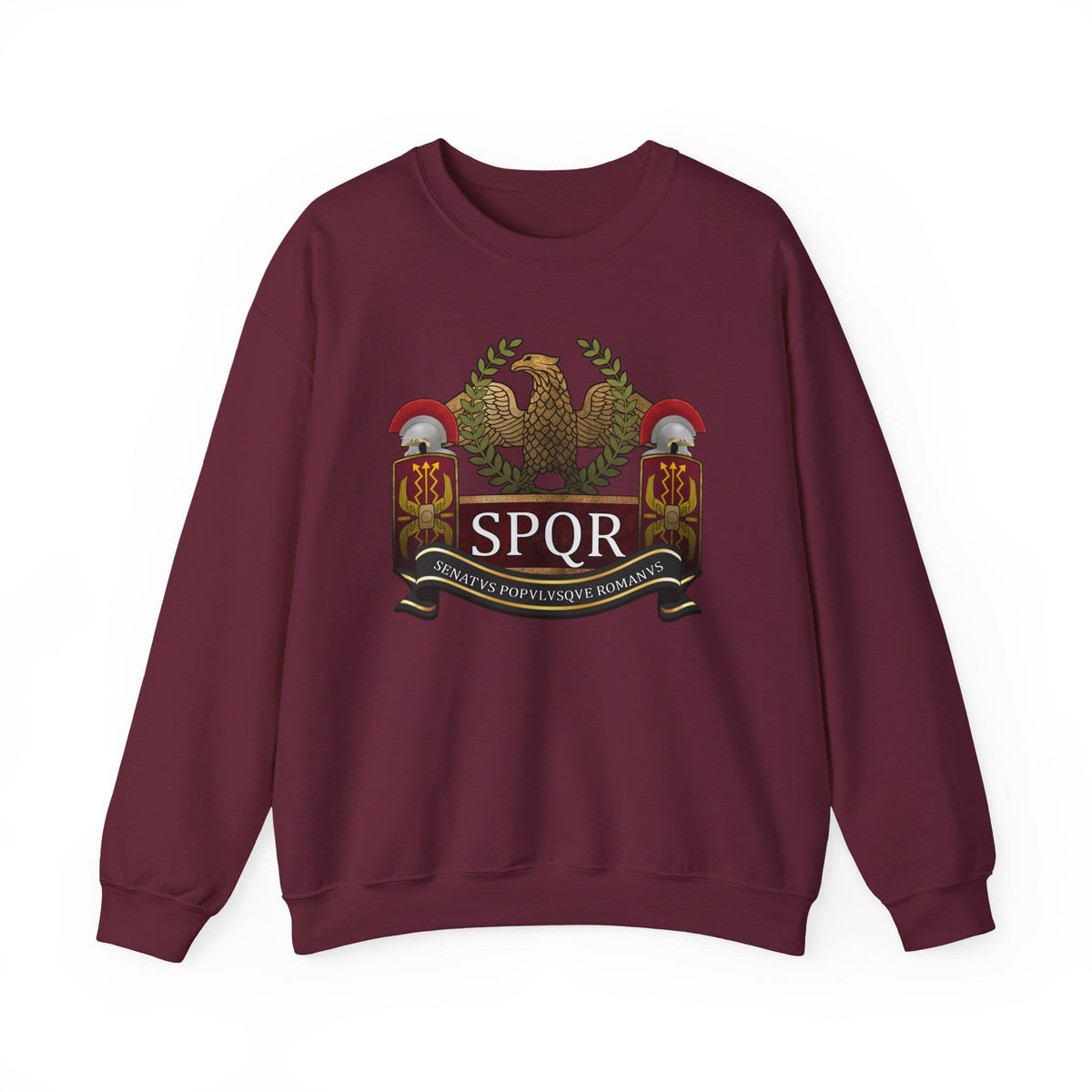 Maroon / S SPQR Roman Army Sweatshirt