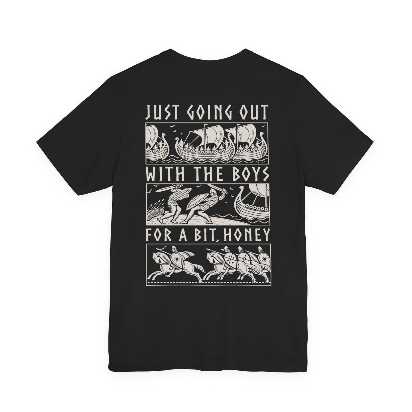 Out With The Boys - Double Sided T-Shirt