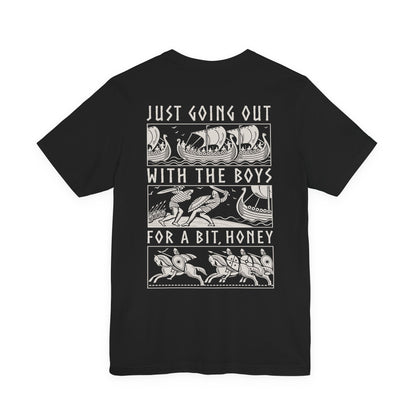 Out With The Boys - Double Sided T-Shirt