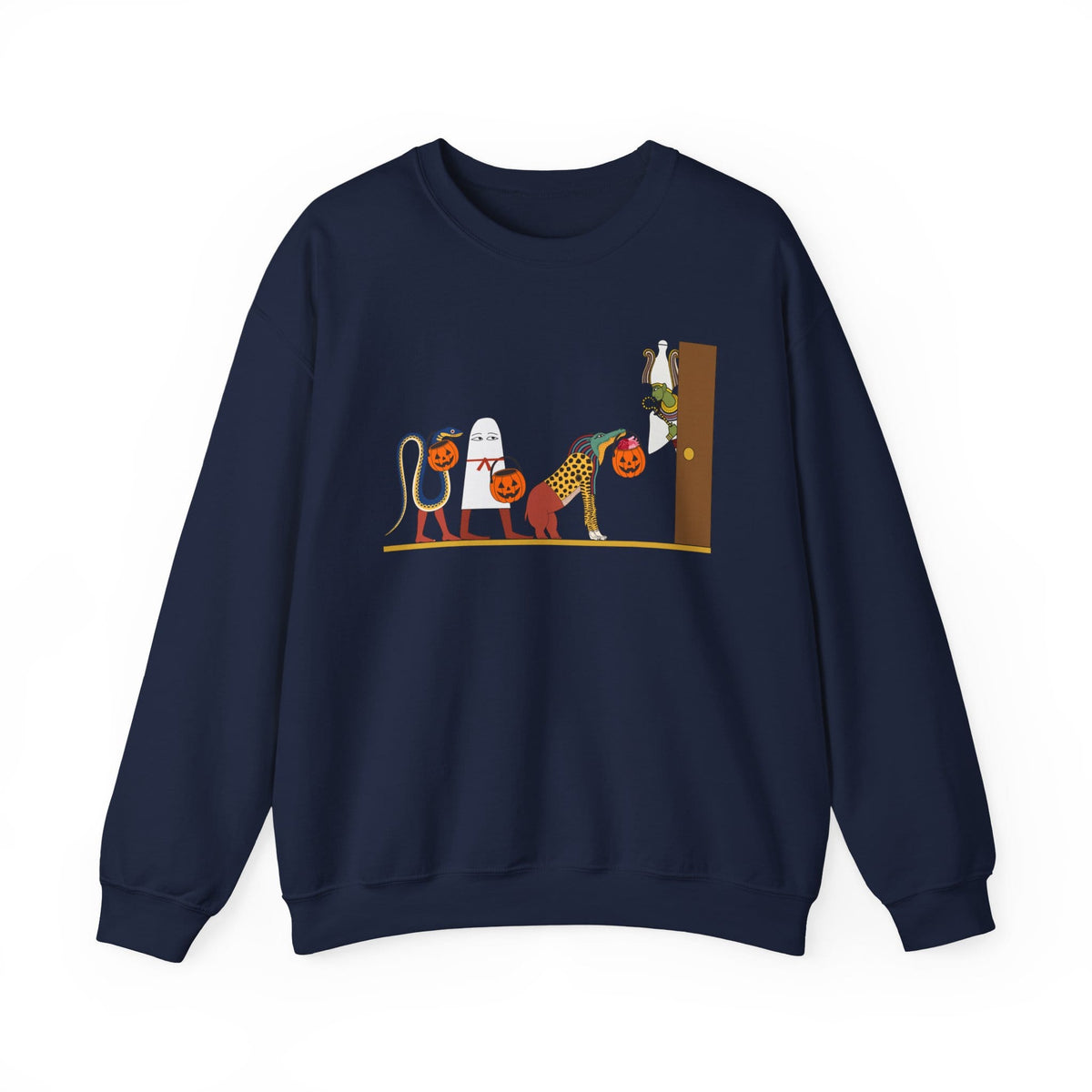 Navy / S Halloween Ancient Egypt Sweatshirt