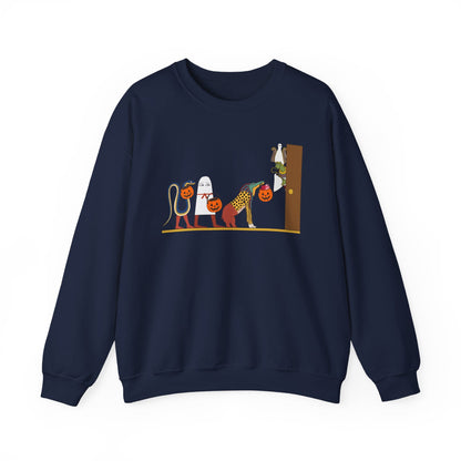 Navy / S Halloween Ancient Egypt Sweatshirt