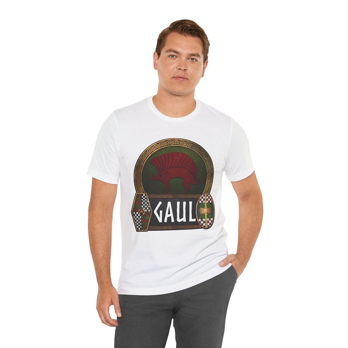 Gaul Ancient Gaelic Boar - Celtic Warrior Shields - Gaelic Heritage T-shirt