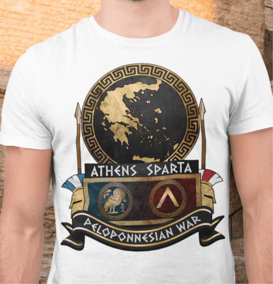 Peloponnesian War Athens vs Sparta T-Shirt