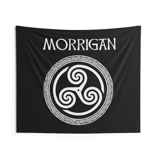 Morrigan Celtic Goddess of Witchcraft, Magic and Death Indoor Wall Tapestry 60" x 50"