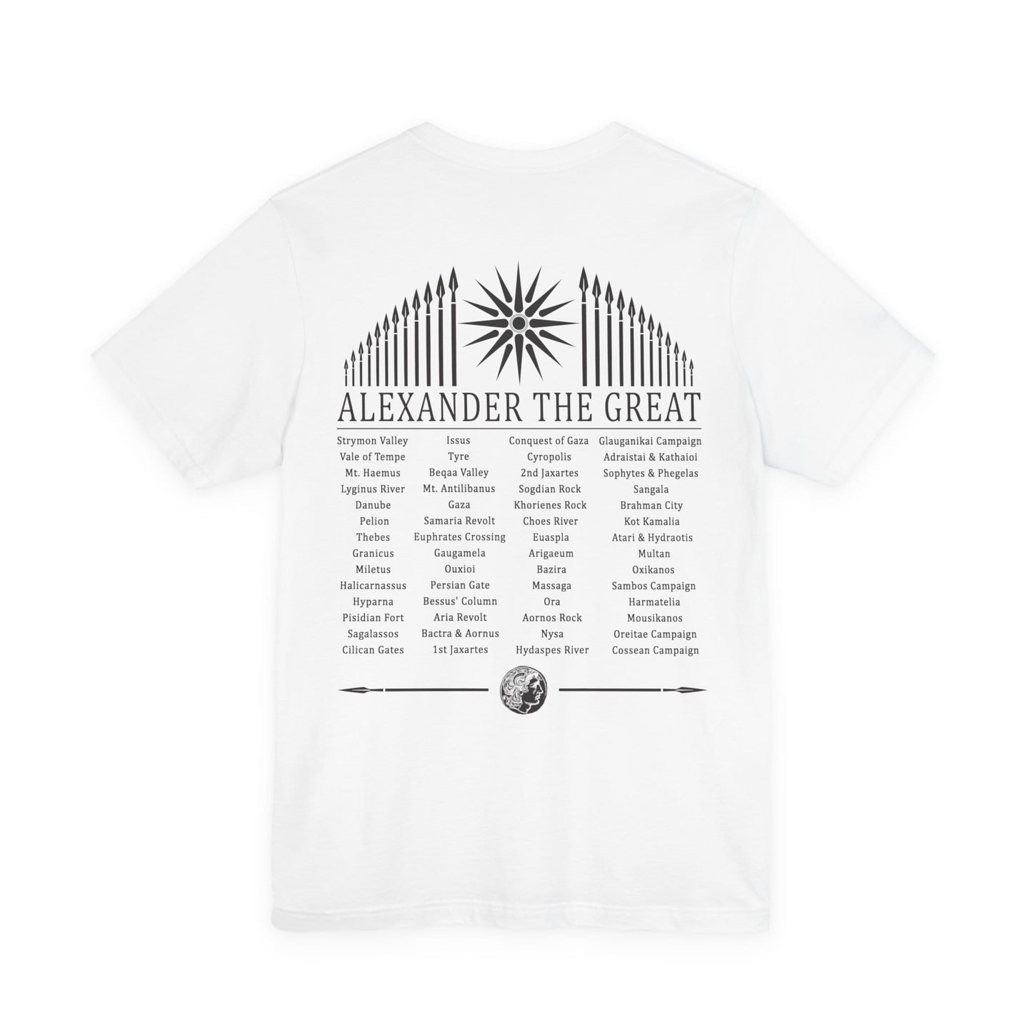 Alexander the Great Campaigns T-Shirt