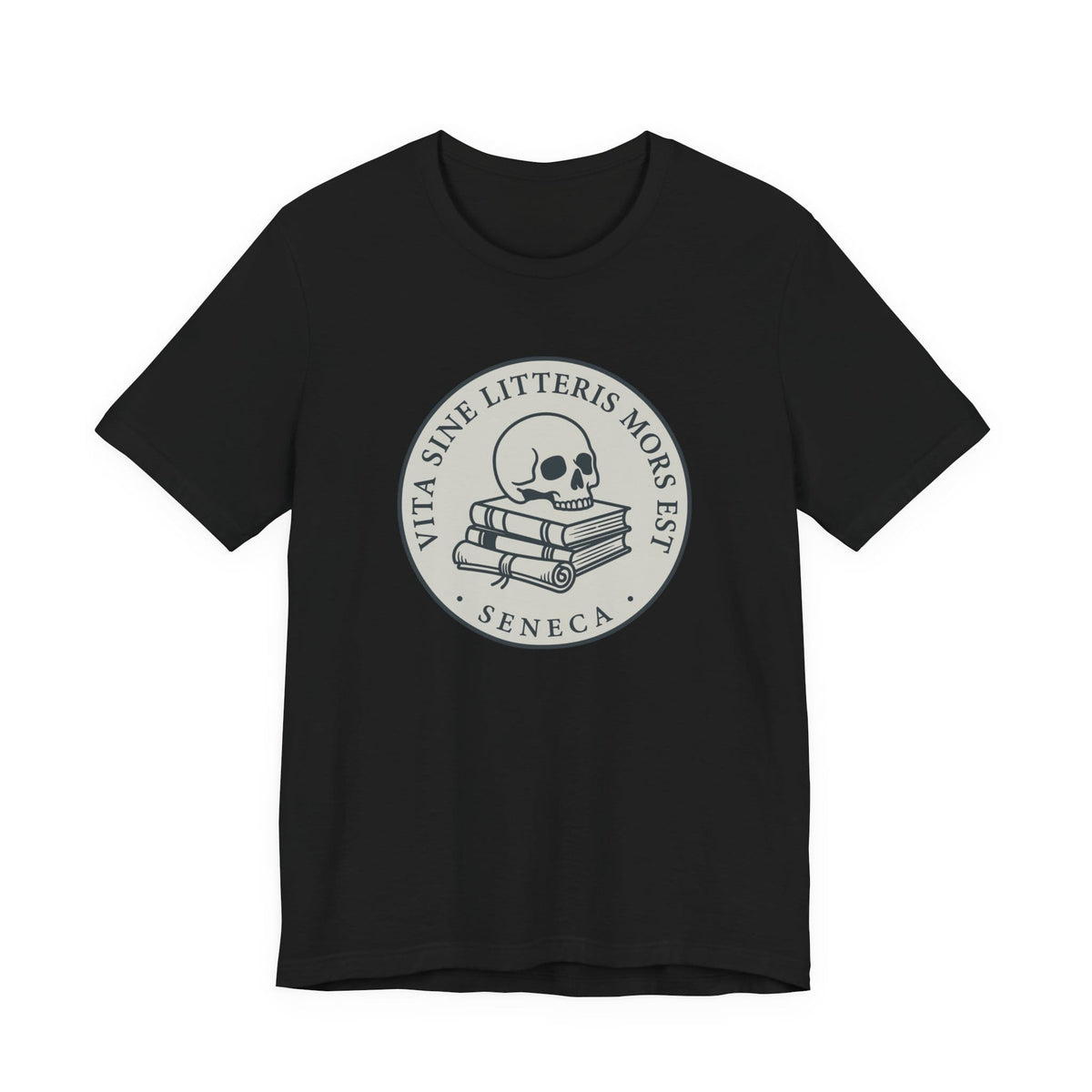 Black / S Life Without Learning is Death Latin T-Shirt