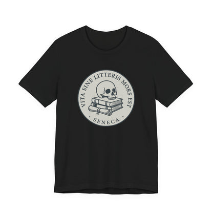 Black / S Life Without Learning is Death Latin T-Shirt
