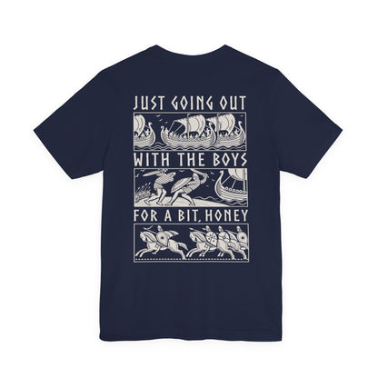 Out With The Boys - Double Sided T-Shirt