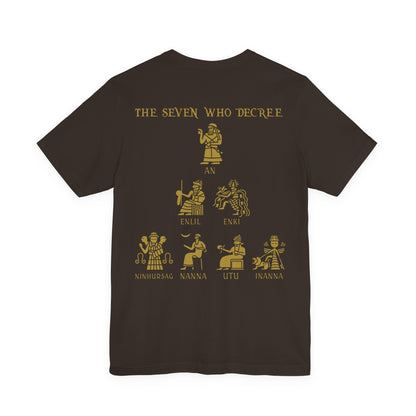 The Seven Who Decree - Mesopotamian Gods T-Shirt