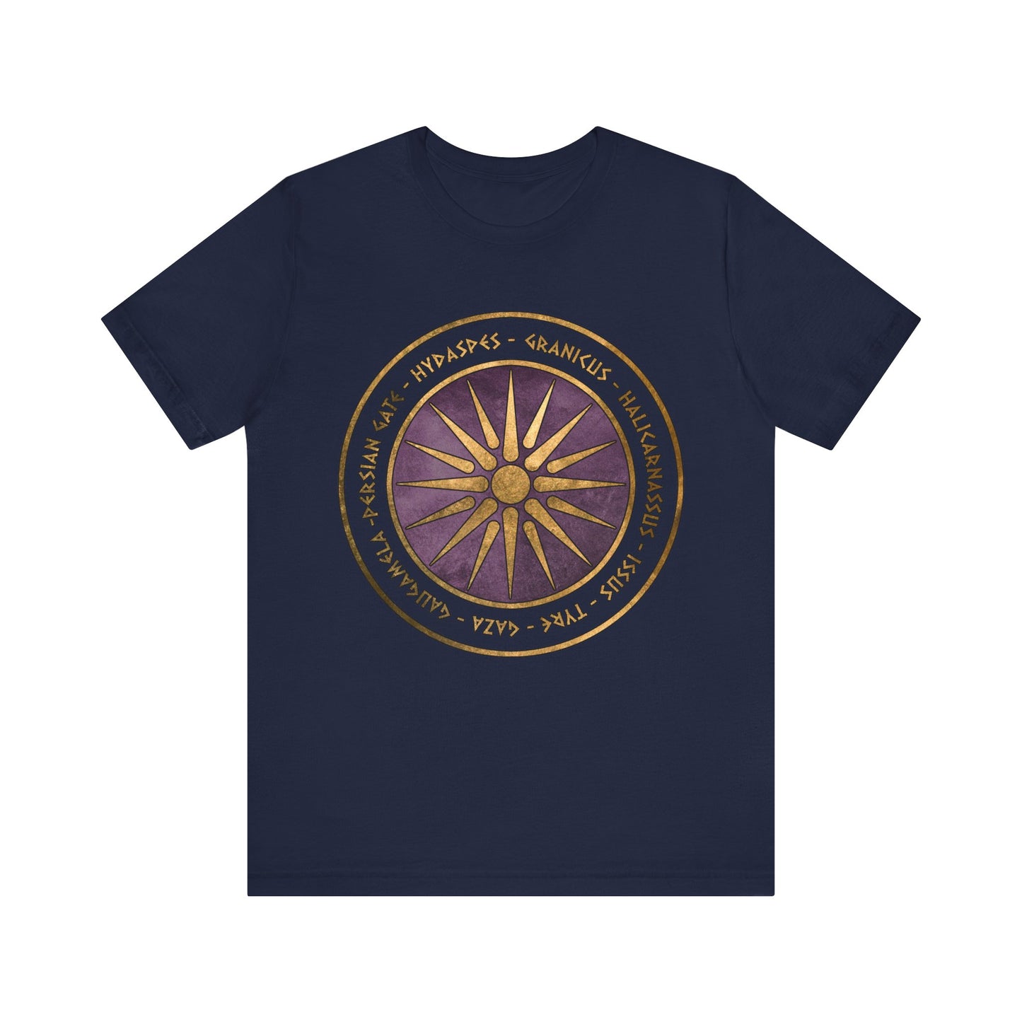 Alexander the Great Battles Macedonian Shield T-shirt