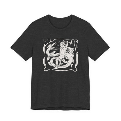Dark Grey Heather / S Thor vs Jormungandr Ragnarok T-Shirt