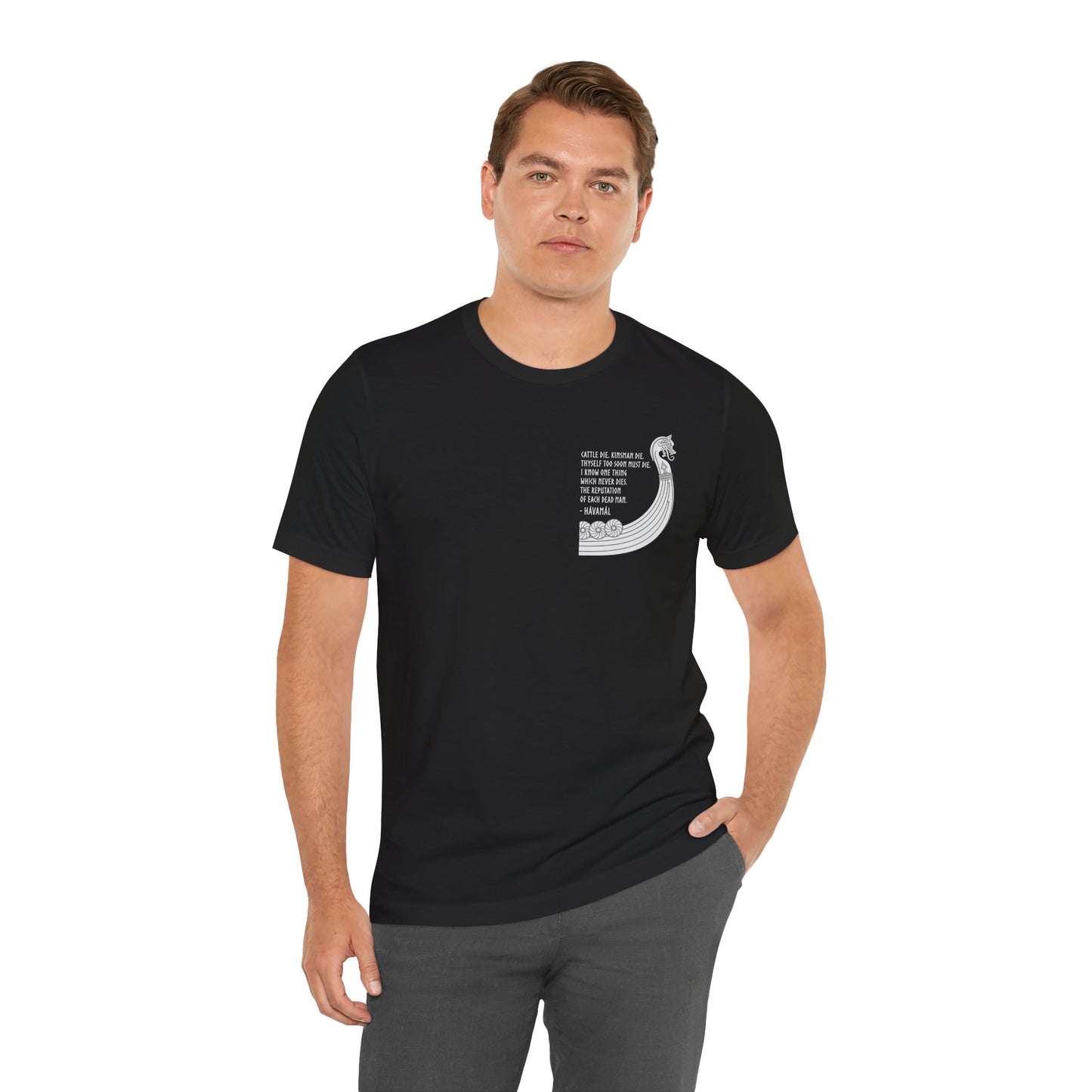 Hávamál Quote Double Sided T-Shirt