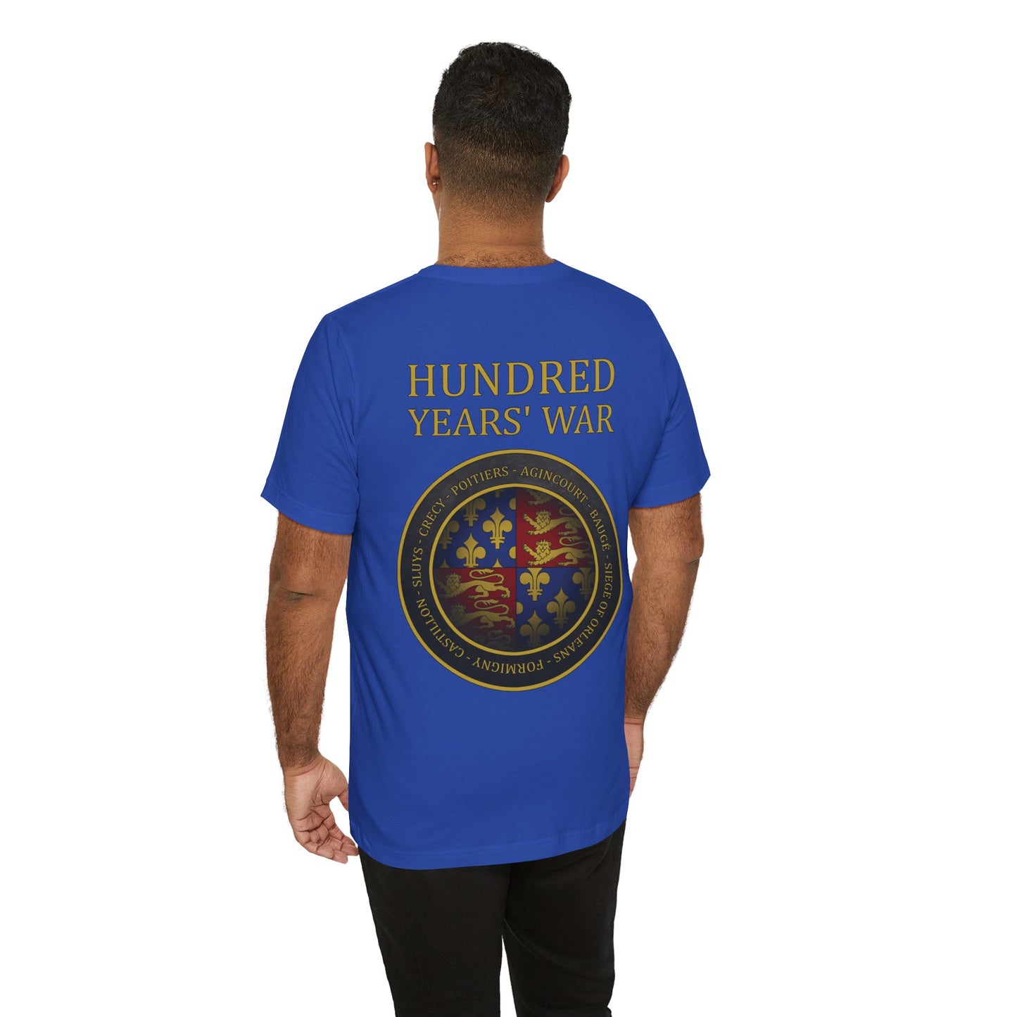 Hundred Years War Battles - Double Sided T-Shirt