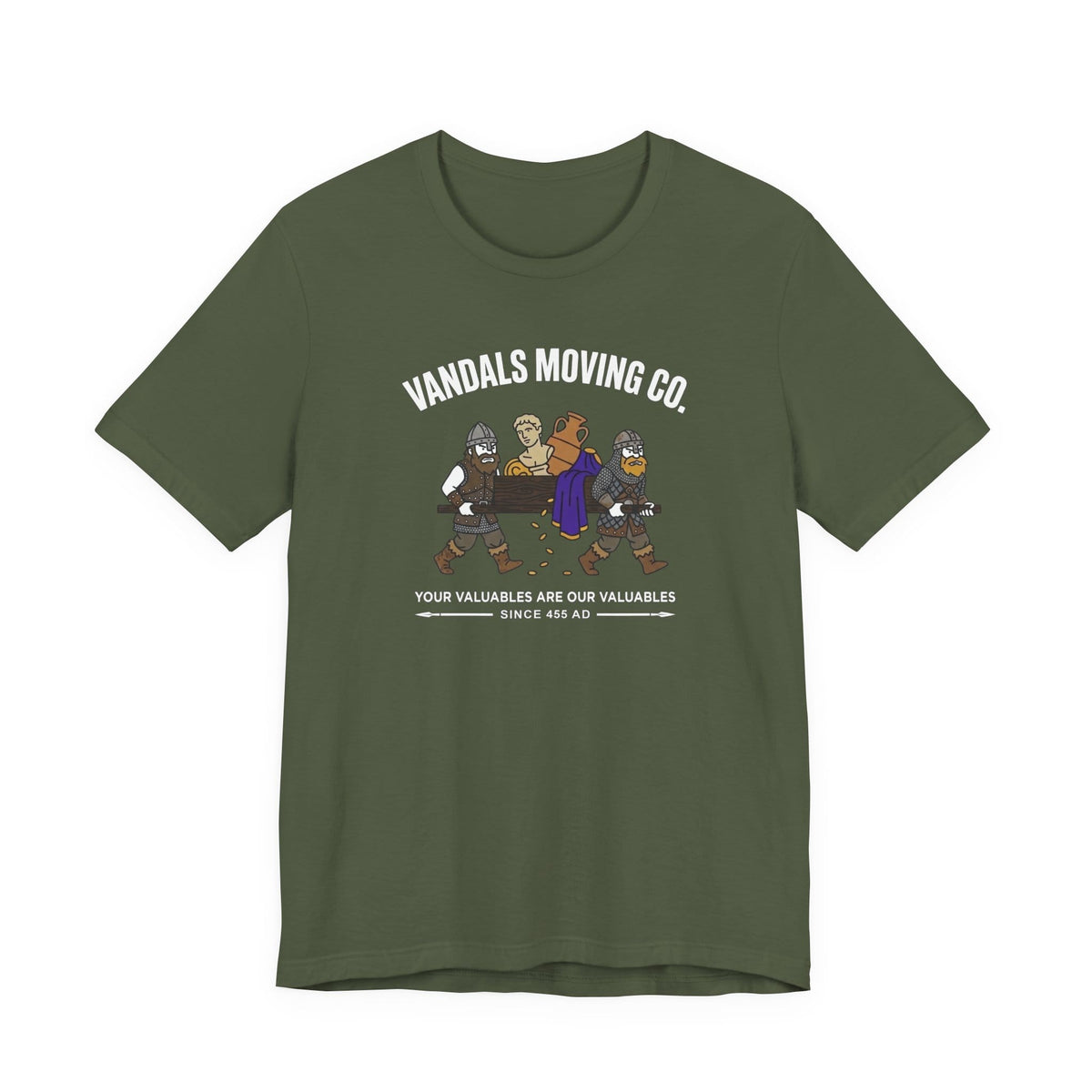 Military Green / S Vandals Moving Co. T-Shirt