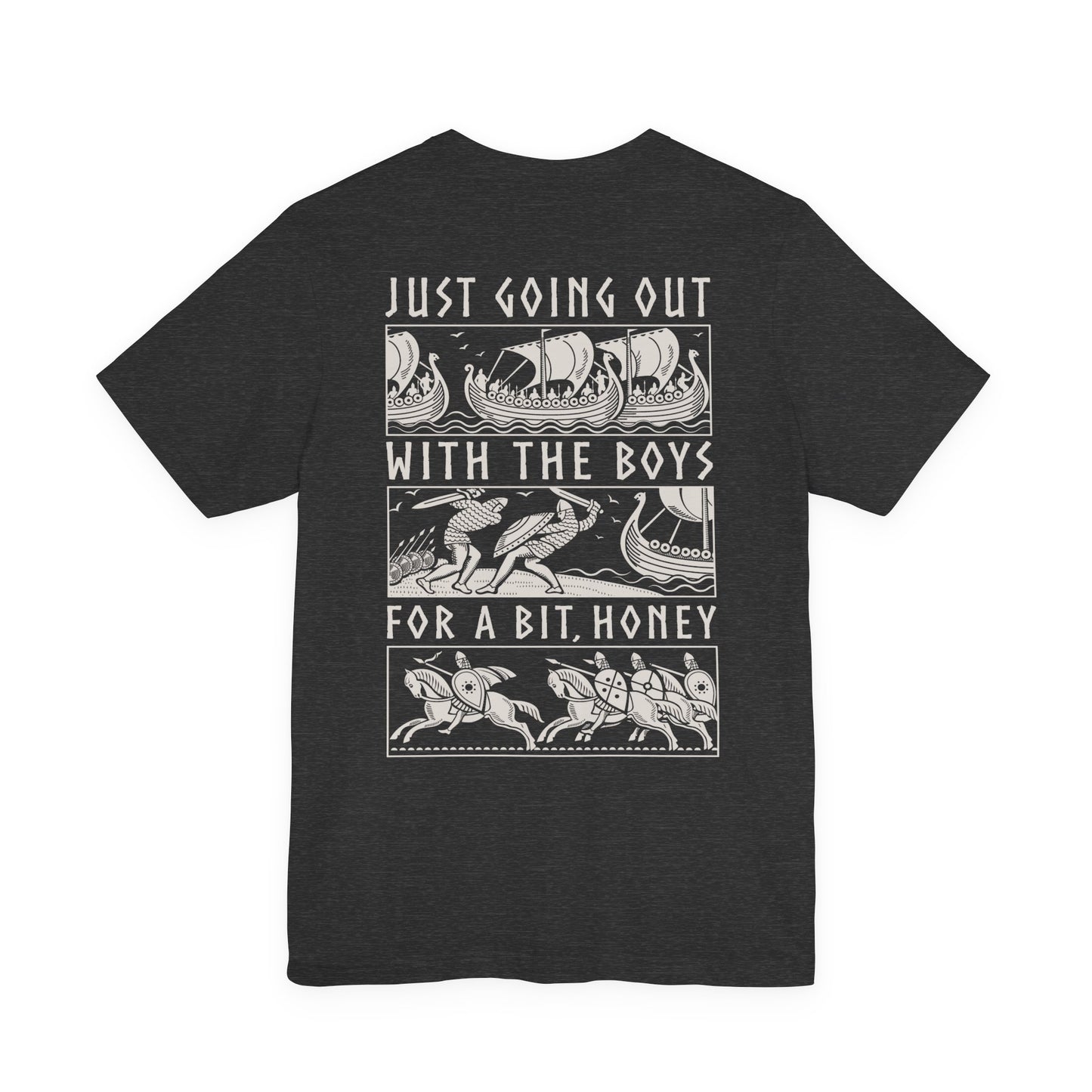 Out With The Boys - Double Sided T-Shirt