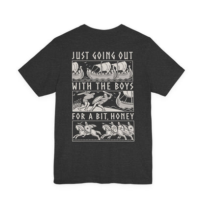 Out With The Boys - Double Sided T-Shirt