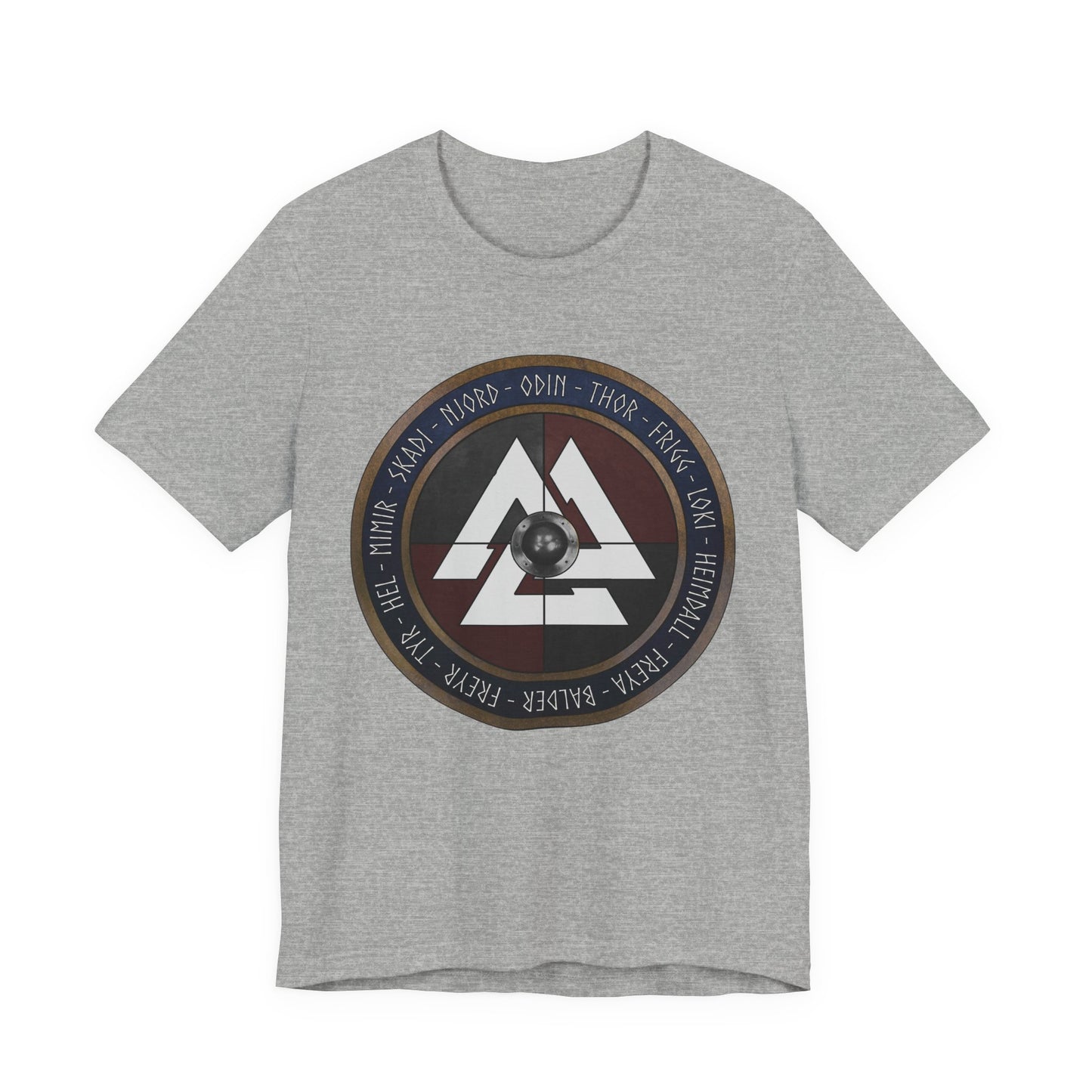 Norse Gods and Goddesses - Viking Shield T-Shirt