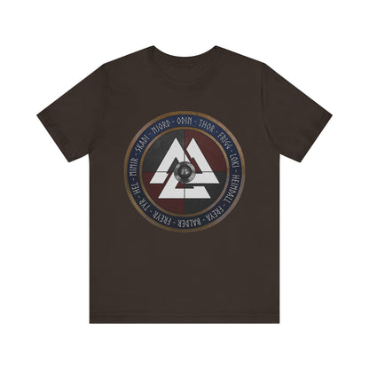 Norse Gods and Goddesses - Viking Shield T-Shirt