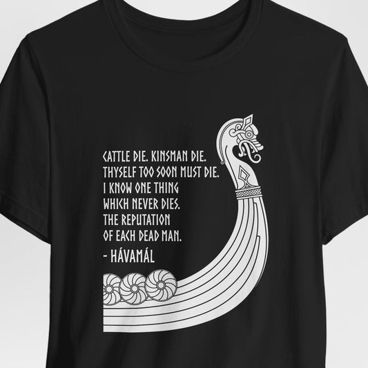 Hávamál Quote Norse Mythology T-Shirt