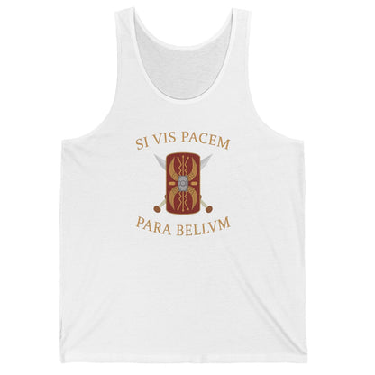 White / XS Si Vis Pacem Para Bellum Tank Top