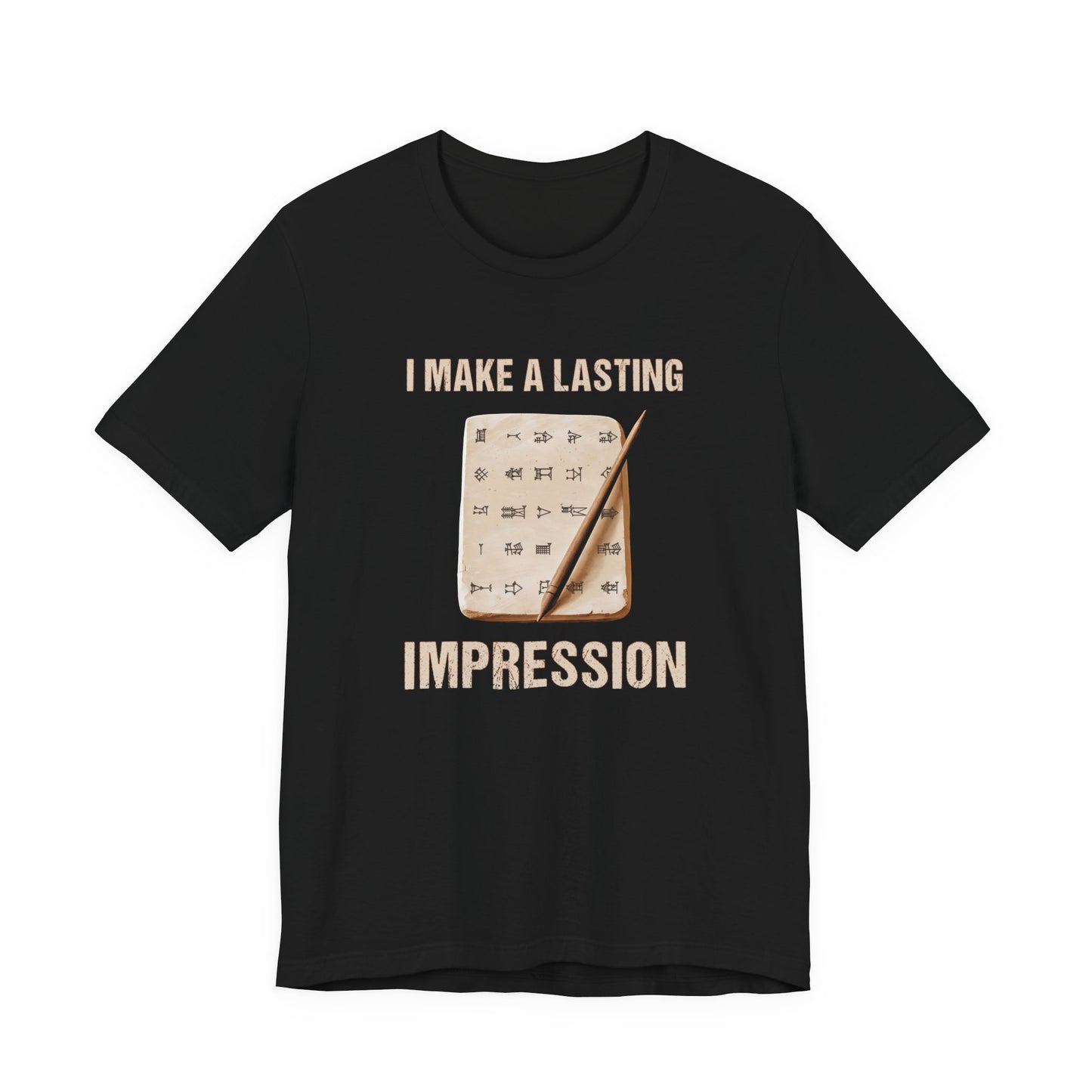 Lasting Impression Cuneiform Pun T-Shirt