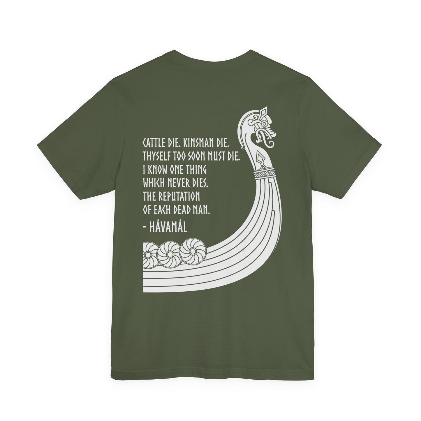 Hávamál Quote Double Sided T-Shirt