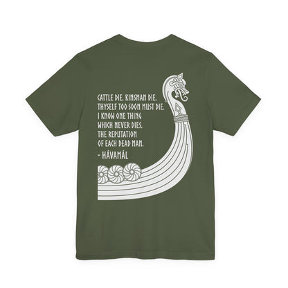 Hávamál Quote Double Sided T-Shirt