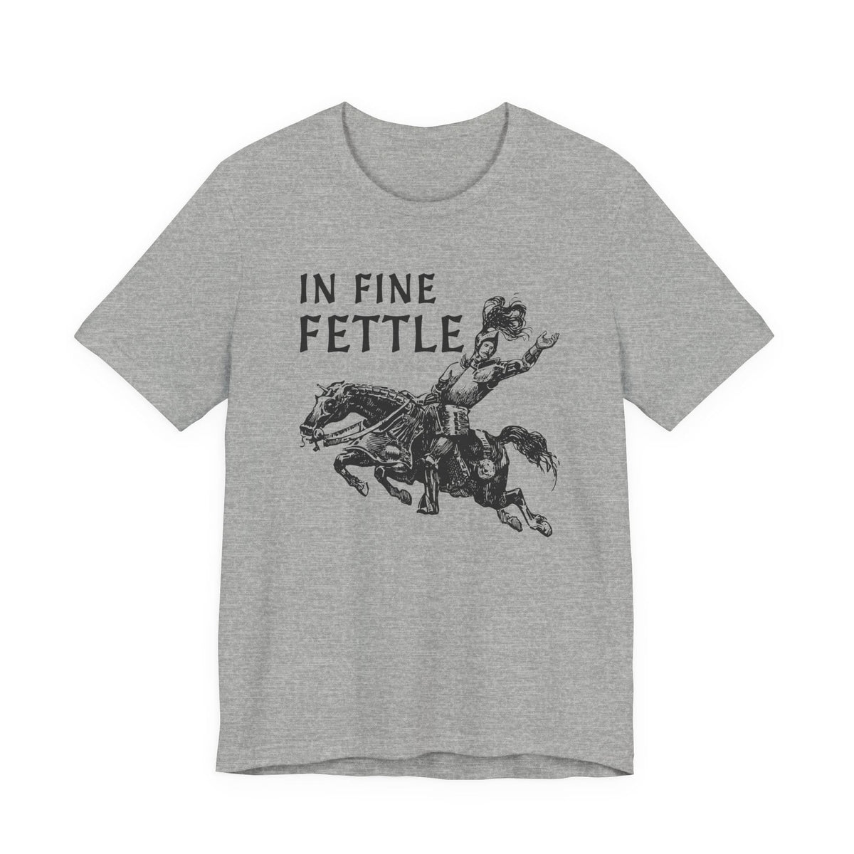Athletic Heather / S In Fine Fettle Funny Medieval T-Shirt