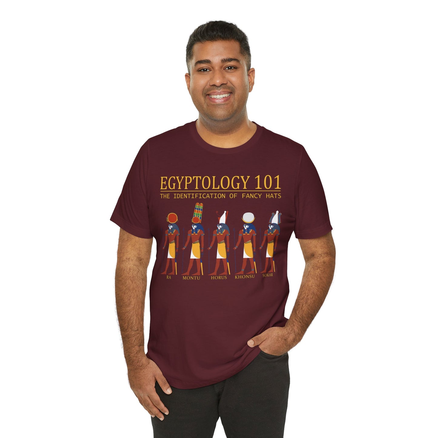 Egyptology 101 Fancy Hats - Funny Egyptian Mythology T-Shirt