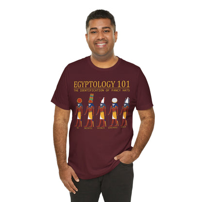 Egyptology 101 Fancy Hats - Funny Egyptian Mythology T-Shirt