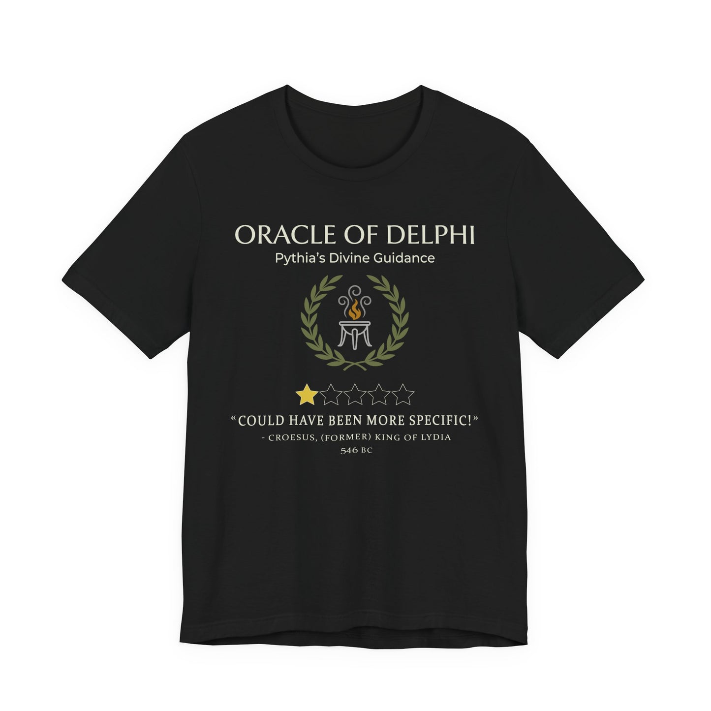 Croesus Oracle of Delphi 1 Star Review T-Shirt